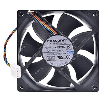 Ventilateur Boîtier Foxconn 80x80x25mm 12V PVA080G12Q, Modèle D'occasion Fonctionnel