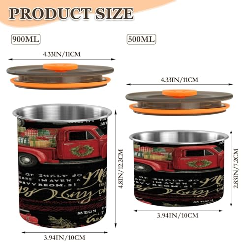 Envase de almacenamiento para café 500 ml acero inoxidable miniatura 2