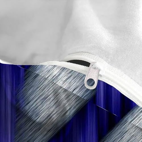 Ensemble tissé sergé luxe violet et argent pour lit double