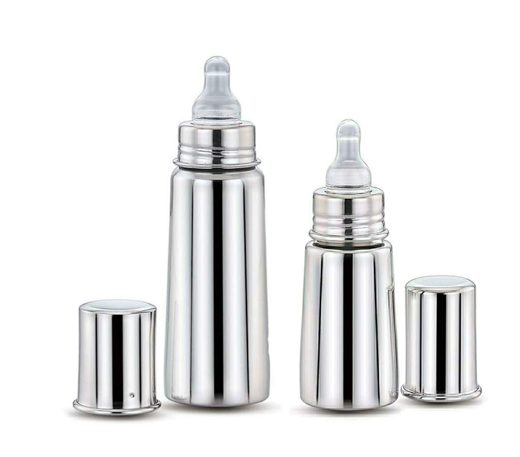 Beautiq Baby Collections Stainless Steel Baby Feeding Bottle Combo(Pack of 2) 150ml and 250ml