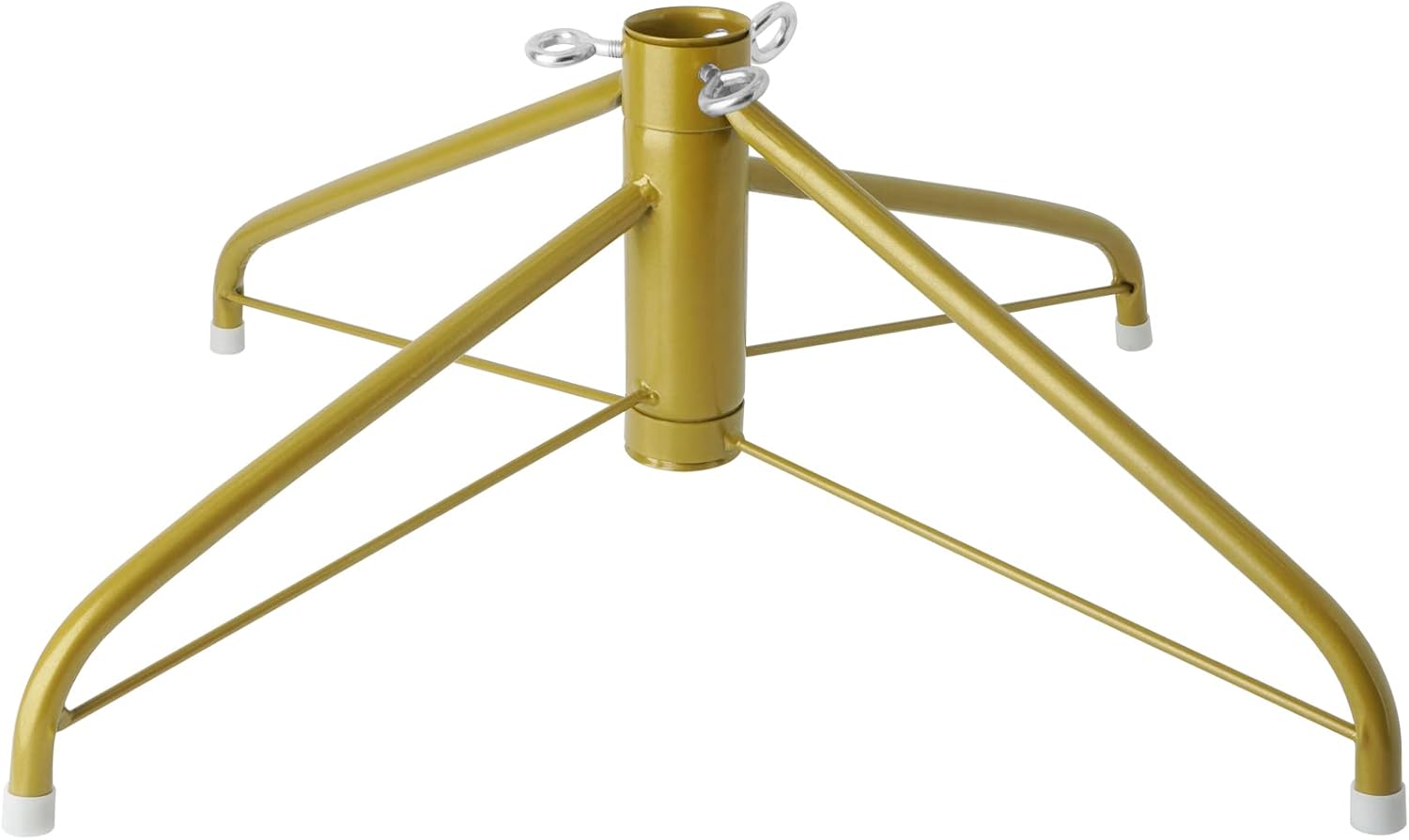EZYDECOR 19.7" Gold Christmas Tree Stand Solid Metal Christmas Tree