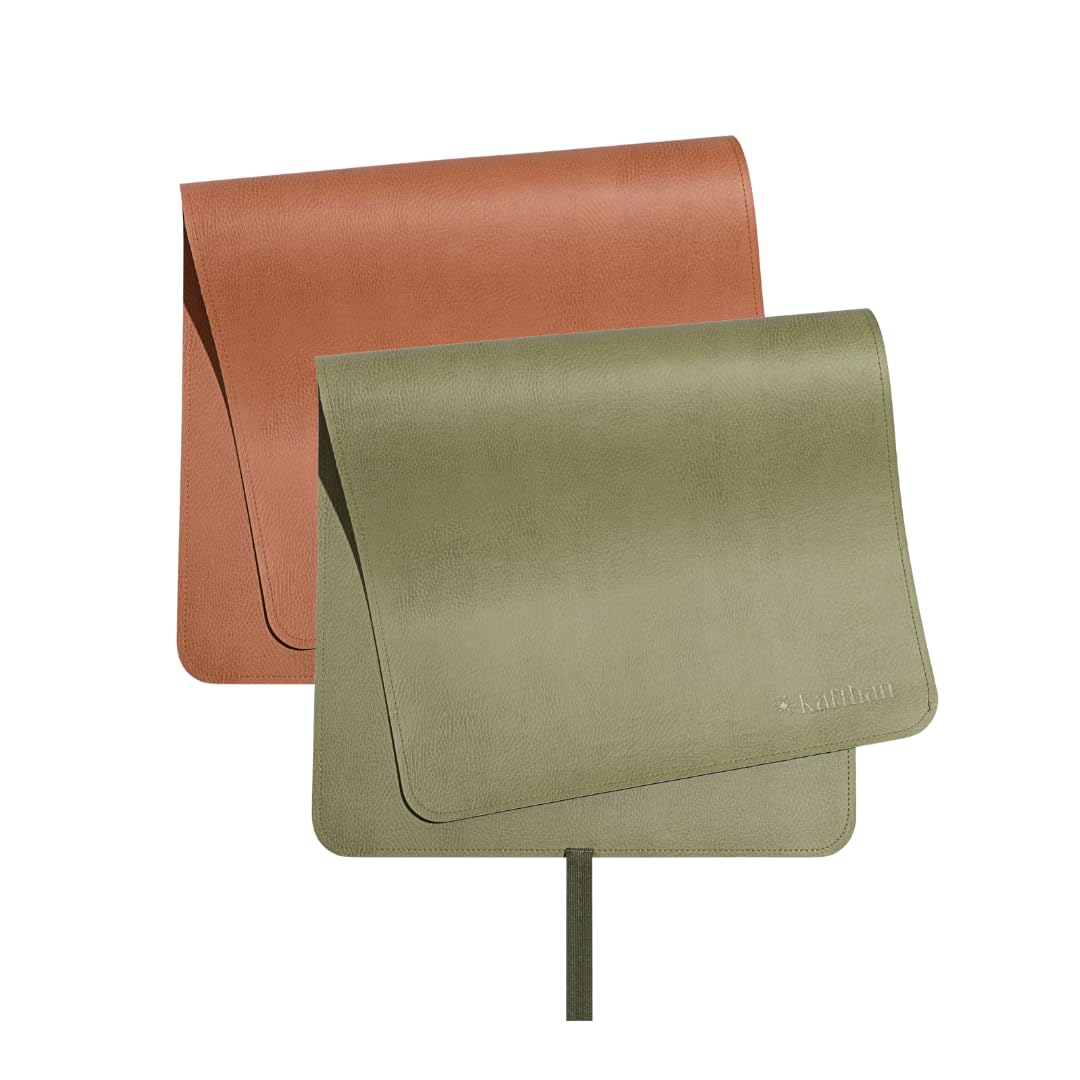 Kafthan Cambiador portátil para bebé, impermeable, para viajes y uso doméstico, esencial para recién nacidos, funda para cambiador (naranja/verde)