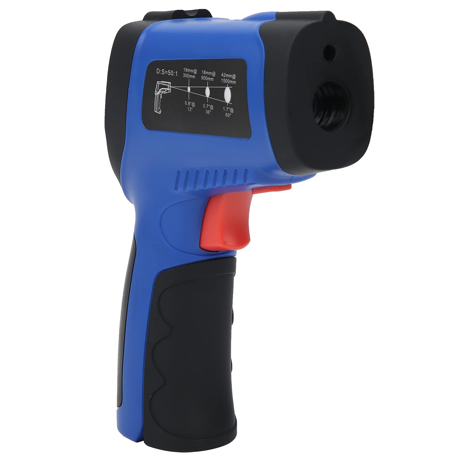 Termómetro de Objetos sin Contacto Pistola de Temperatura Digital infrarroja Pirómetro LCD de Mano Medidor de medición Integrado Cocina de Superficie Pantalla de Mantenimiento de automóviles