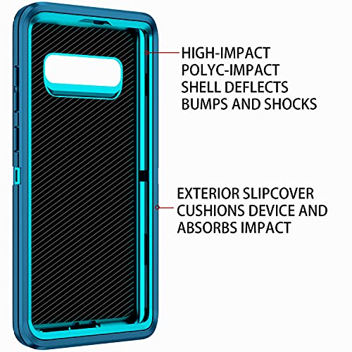 Regsun DSK0018-2 For Galaxy S10 Plus Case,Shockproof 3-Layer Full Body Protection [Without Screen Protector] Rugged Heavy Duty High Impact Hard Cover Case thumb #1