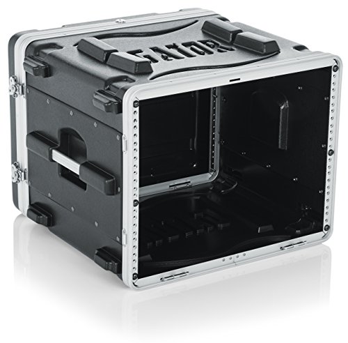 Gator Cases Lightweight Molded 8U Rack Case With Heavy Duty Latches; Standard 19.25" Depth, 8U (Gr-8L), Black #TOP6