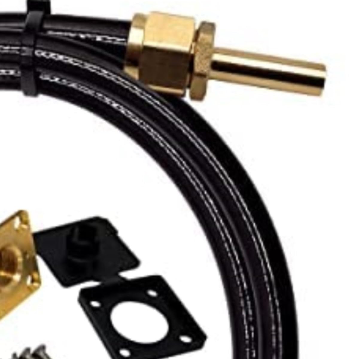 Gomet LPG GPL europäisches Gasflaschen-Nachfüllset mit jedem LPG-Adapter, ACME DISH EURONOZZLE Bajonett und Rückschlagventil-Füllstelle (1 Meter)