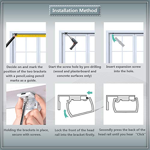Cordless Blinds Blackout Shades Cellular Window Shades Honeycomb Blinds For Bedroom Kitchen Bathroom, Beige-White, 27X64 #TOP6