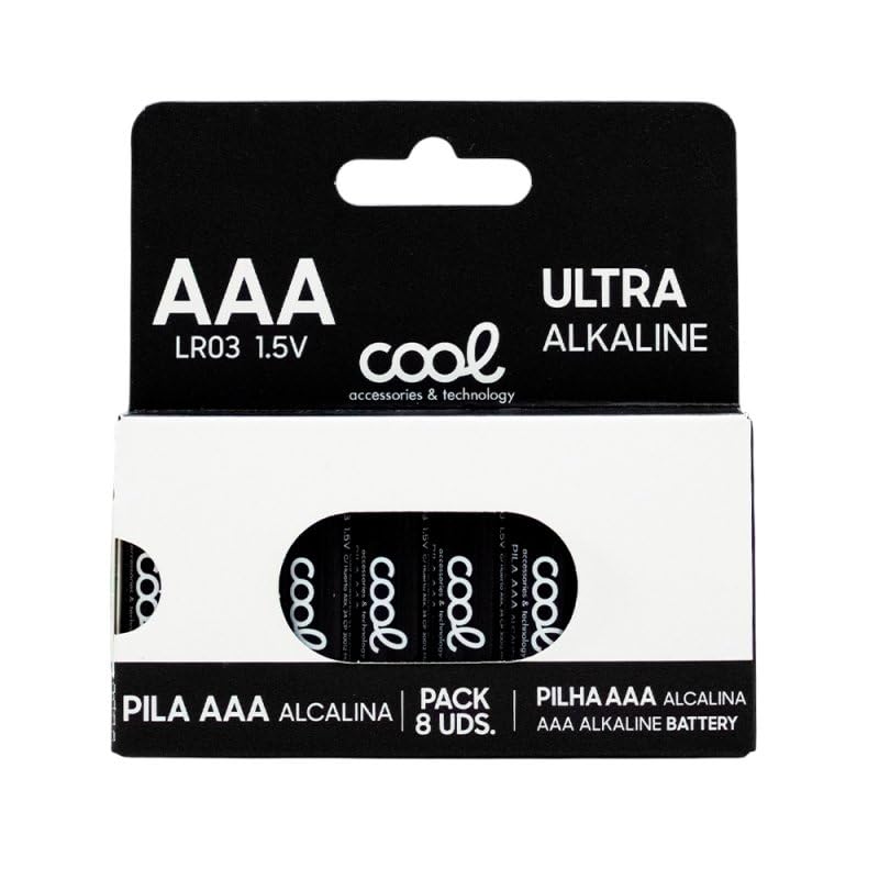 COOL Pilas Alcalinas AAA LR03 (Pack 8 Uds)