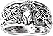 HAIGEGE Herren Wolf Ring Schmuck, Fox Ring Vintage Viking Gothic Finger Zubehör for Frauen Männer Geburtstag Valentines Jubiläumsversprechen Schmuck, 9 K (Size : 10)