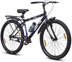 Hero Next 2.0 Integrated Carrier V-Brakes Rigid Fork Single Speed Bicycle (Unisex) Blue Black 24T for 10-12 Years