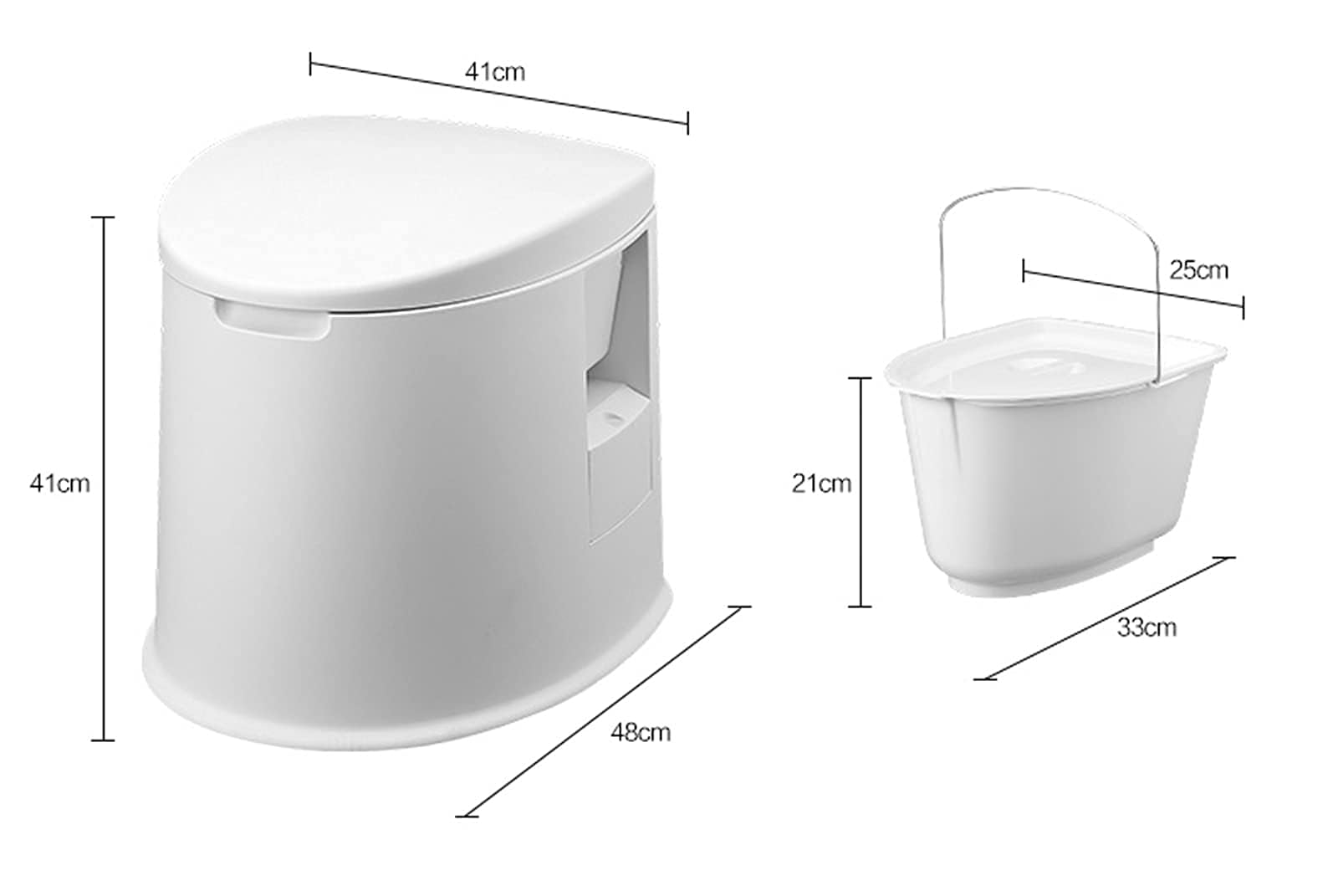 Tragbare wasserlose Toilette, 180 kg Kapazität, leicht, für Outdoor, Camping, Wohnmobil, Boot