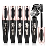 4 Pcs 4D Silk Fiber Lash Mascara Liquid Extension Makeup Eye Lash Kit Luxuriously Longer Thicker Vol