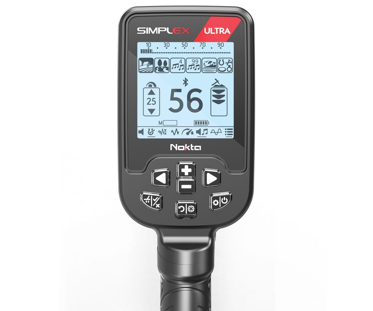 Nokta Simplex Ultra con puntatore Nokta, rilevatore di metallo, IP68, completamente impermeabile, metal detector professionale, sondole, per adulti