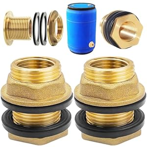 Begpoee 2 Stück Messing Tankverschraubung