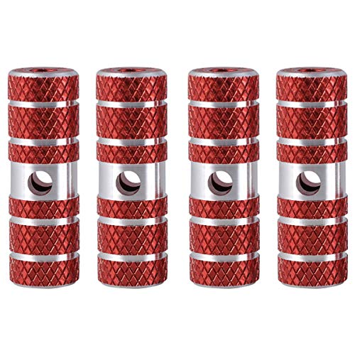 Garneck 2 Pair Stunt Pedal Pegs Cylinder Pedal Axle Foot Pegs Cycle Pegs Bike Pedal Bike Foot Rest Pegs Bikes for Adults Bicycle Axle Pedal Mtb Pegs Motorcycle Foot Rest Solid Tripod