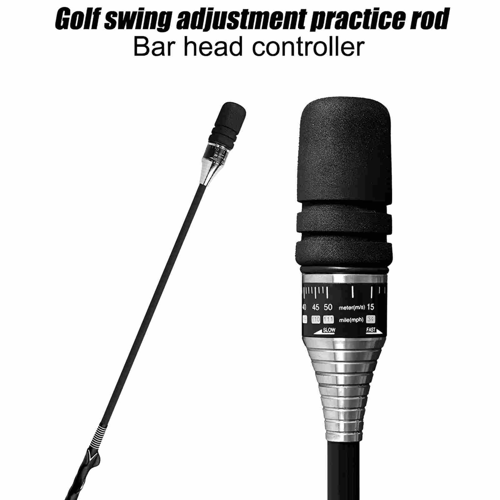HoldOneLight Golf-Schwungtrainer, Golf-Grifftrainer zum Aufwärmen, Trainingshilfe mit Einstellbarer Geschwindigkeit für Rechtshänder, Golf-Schwunghilfe mit ergonomischem Griff, für den Innenbereich