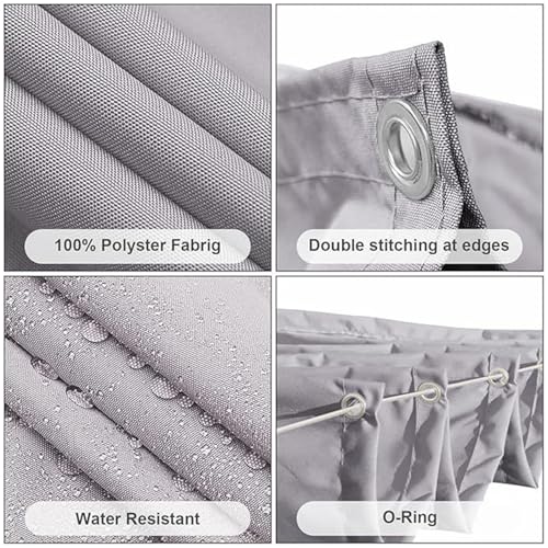 Voile d'ombrage rétractable auvent de jardin réglable protection UV extérieur