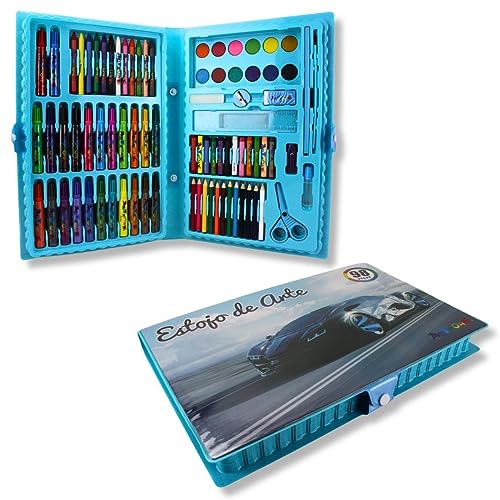 Material Escolar Maleta Pintura Estojo Infantil 98 Peças
