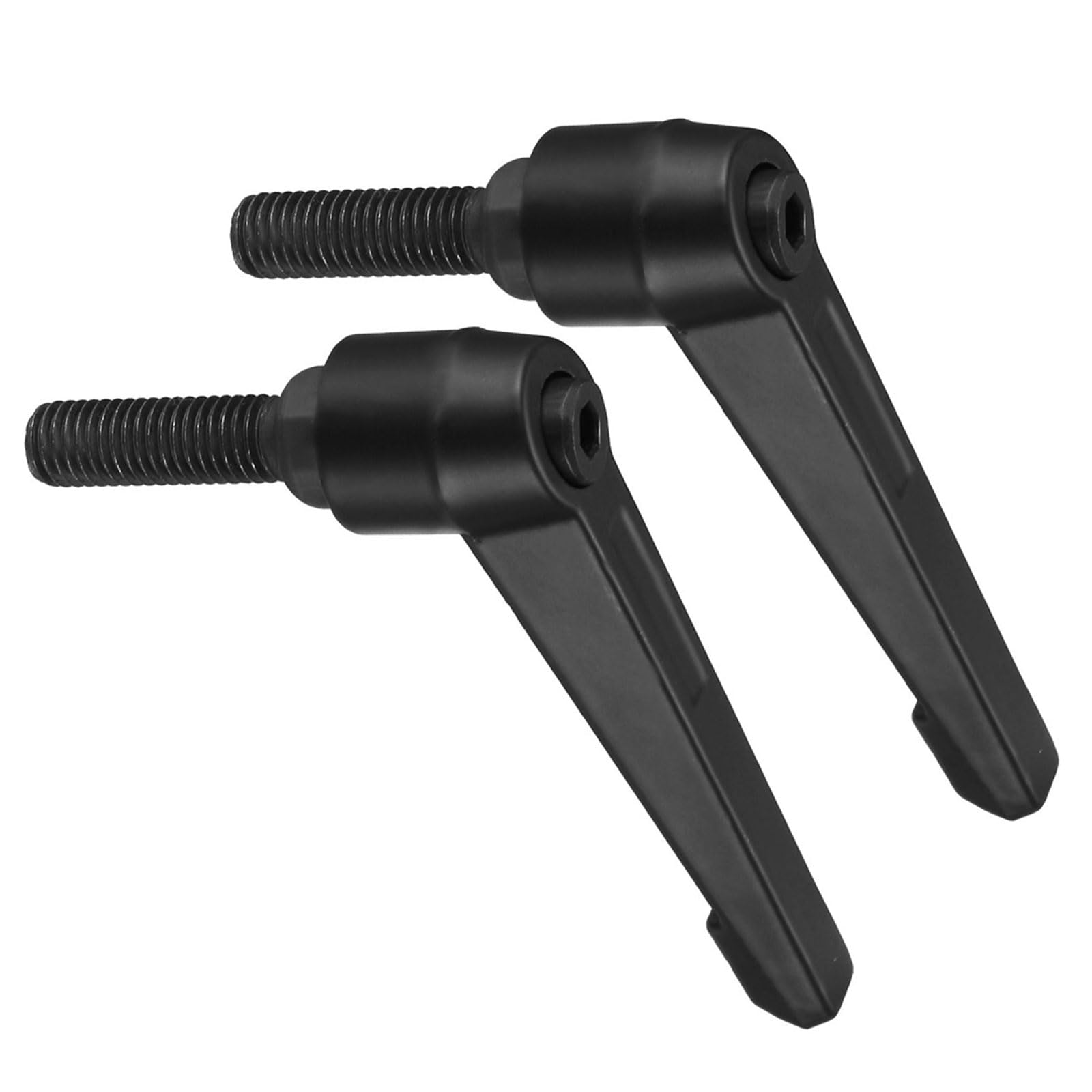 Clamping Lever Handles, M10 x 35mm Male Thread, Adjustable Quick Release Locking Rotating Bolt Knobs Black - (Applications: for Lathe Machinery), 2-Pieces