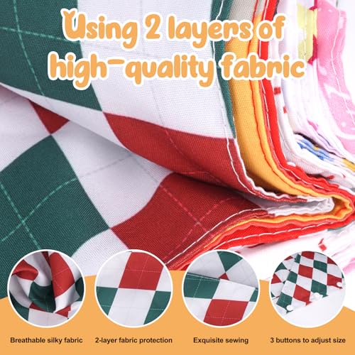 Dog Birthday Bandana Boy&Girl Carnival Party Dress Up, Adjustable with 3 Buttons,Classic Elegance Dog Scarf, Pet Bandanas Triangular for Large Dogs and Cats, Size L - image 5