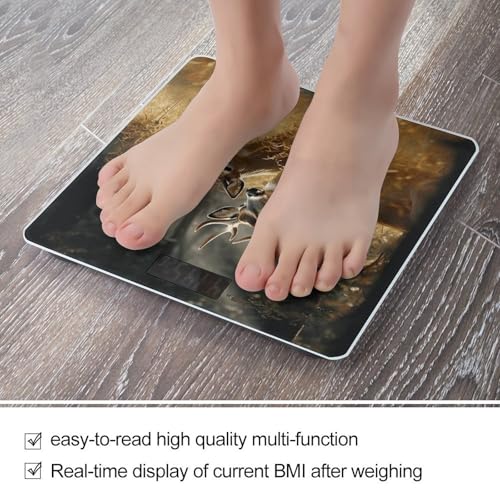 Báscula de baño digital con vidrio templado y pantalla LED miniatura 5