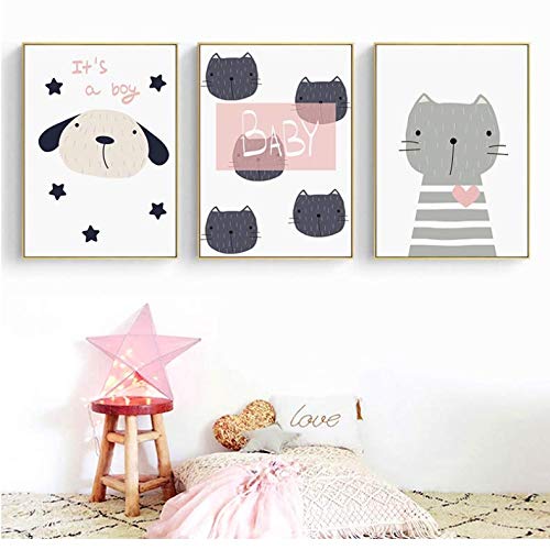 Mur art affiche animaux minimaliste pour relooker une chambre 50x70
