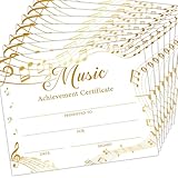 Gold Award Certificates for Kids, 25 Music Achievement Certificate Awards for Students School Music Teaching Competitions -11