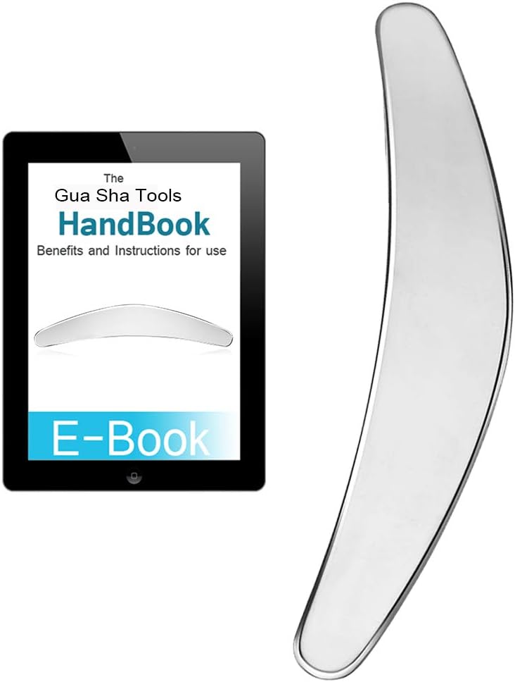 Gua Sha Scraping Tool with Smooth Edge Physical Therapy Tool Professional Stainless Steel Trigger Point Treatment Myofascial Release Tool Sidekick Tool Massager Tool for Body Neck Shoulder Heel Feet