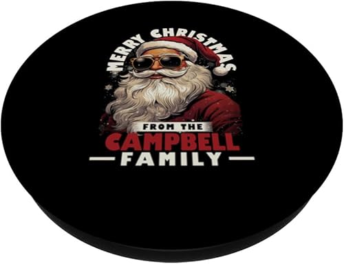 Miniatura 2 de Campbell Family Christmas Party Costume Santa Claus Matching PopSockets Standard PopGrip