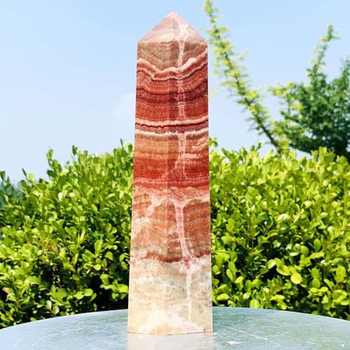 Torre de rodocrosita de 600g para armonizar tu altar de meditación y salón 4