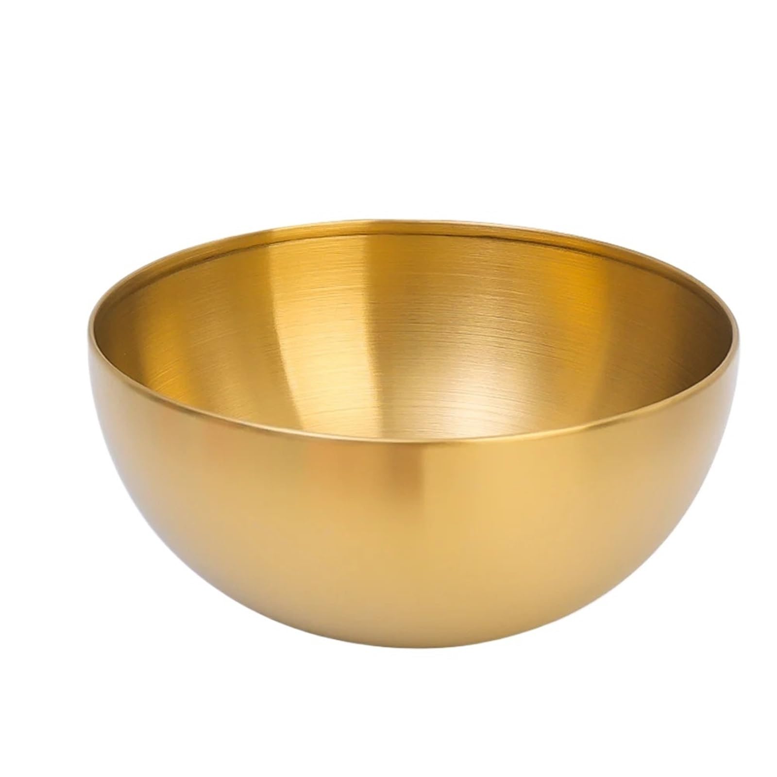 Ciotola In Acciaio Inox 1/2/3/5 pezzi Ciotole for insalata in acciaio inossidabile multiuso for frutta, pasta, zuppa, cottura(Gold,5PCS)