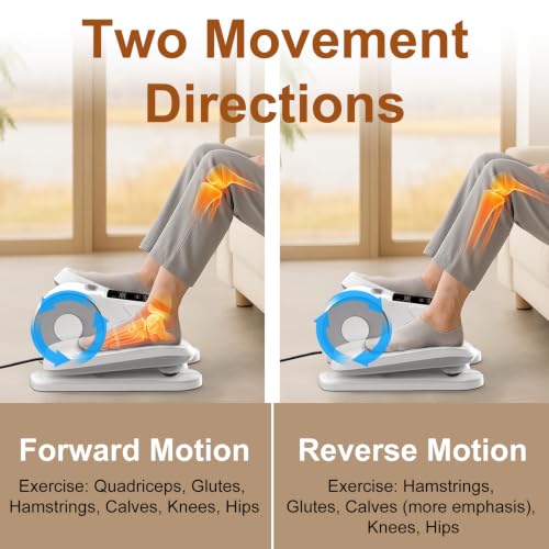 Image of Under Desk Elliptical for Office Pedal Exerciser Electric 12-Speeds