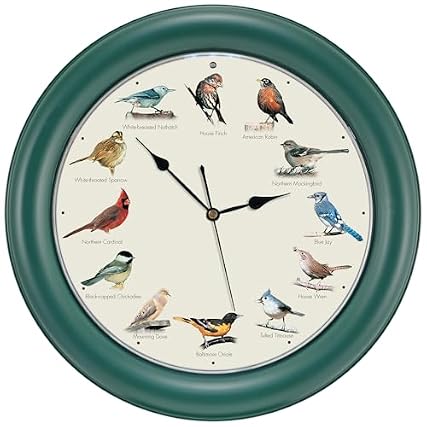 Mark Feldstein Original Singing Bird Clock, 10 . 7 Inch product image