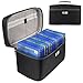 BUBM Portable Carrying Case Compatible with PS4/ PS4 PRO, Fit Xbox One Game Disc Storage Bag Travel Case(Hold Up to 20 Discs)-Black