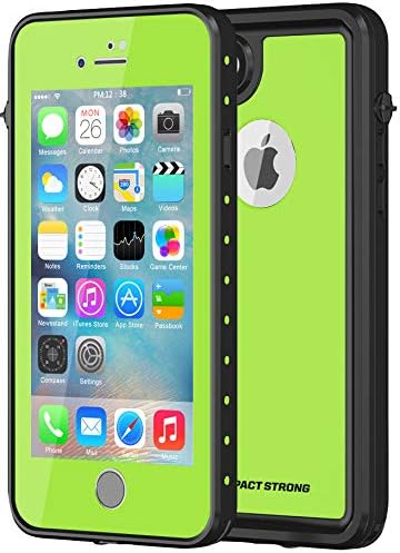 iPhone 7 Plus /8 Plus Case, ImpactStrong Waterproof Case [Fingerprint ID Compatible] Slim Full Body Protection for Apple iPhone 7 Plus and iPhone 8 Plus (5.5 inch) - Lime Green