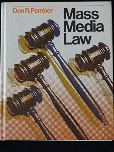 Mass media law 0697043096 Book Cover