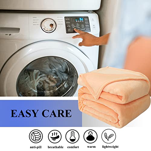 Jiahannha Fleece Blanket For Valentine's Day King Size Coral Pink 108 By 90 Inches Throw Blankets For Bed Sofa Couch 280Gsm,Super Soft Cozy And Luxury Bed Blanket For All Season #TOP4