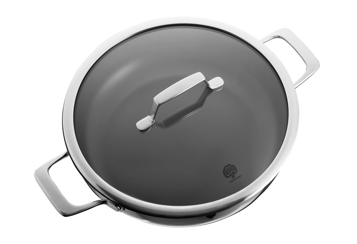 Schulte-Ufer Sartén honda ASTRAL UniverSUS 64454-923-28, acero inoxidable, 28 cm