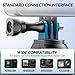 KDD Action Camera Clamp Mount - Adjustable Bike Handlebar Pole Clip, Motorcycle Tube Adapter Accessory, Clamp Opening Diameter 0.6
