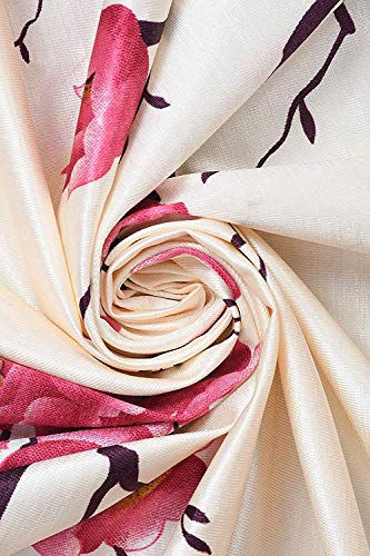 Image of Set of 2 Long Door Curtains-9 Feet, Pink