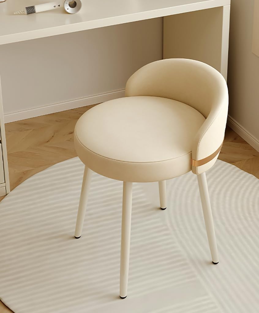 ドレッサーチェア ネイルチェア リビング椅子 回転椅子 ダイニング 北欧 おしゃれ 背もたれ 高反発 柔らかい 滑り止め 省スペース