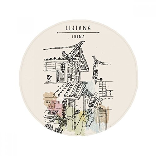Tapis rond Chine Lijiang multicolore, une idée cadeau déco originale - 2
