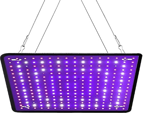 600W Full Spectrum LED Grow Light for Indoor Plants-UV, Grow Lamp for Seed Starting, Seedlings Vegetable Plants, Plant Perper Hanging Growing Lamps(Actual Power 60W)