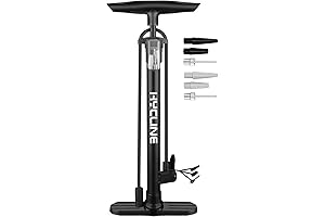 Hycline Presta Valve Tire Pump - 150/160 PSI High-Pressure Bike Pump