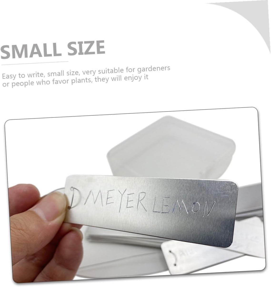GLEAVI 100pcs Metal Plant Labels Garden Markers Plant Classification Signs Sturdy Outdoor Herb Tags and Flower Identification