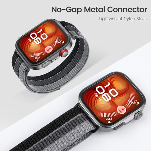 Image of XMUXI Nylon Straps Compatible with Huawei Watch Fit 4 Pro Strap Fabric Compatible with Huawei Fit 3 Fit 5 pro Band with Metal Connector(No Watch)