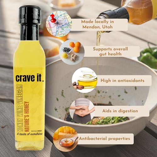 Vinagre de Vino con Miel Natural Crave It 8.5 fl oz miniatura 3