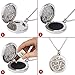 mEssentials Aum OM Essential Oil Diffuser Necklace Stainless Steel Locket Pendant with 24