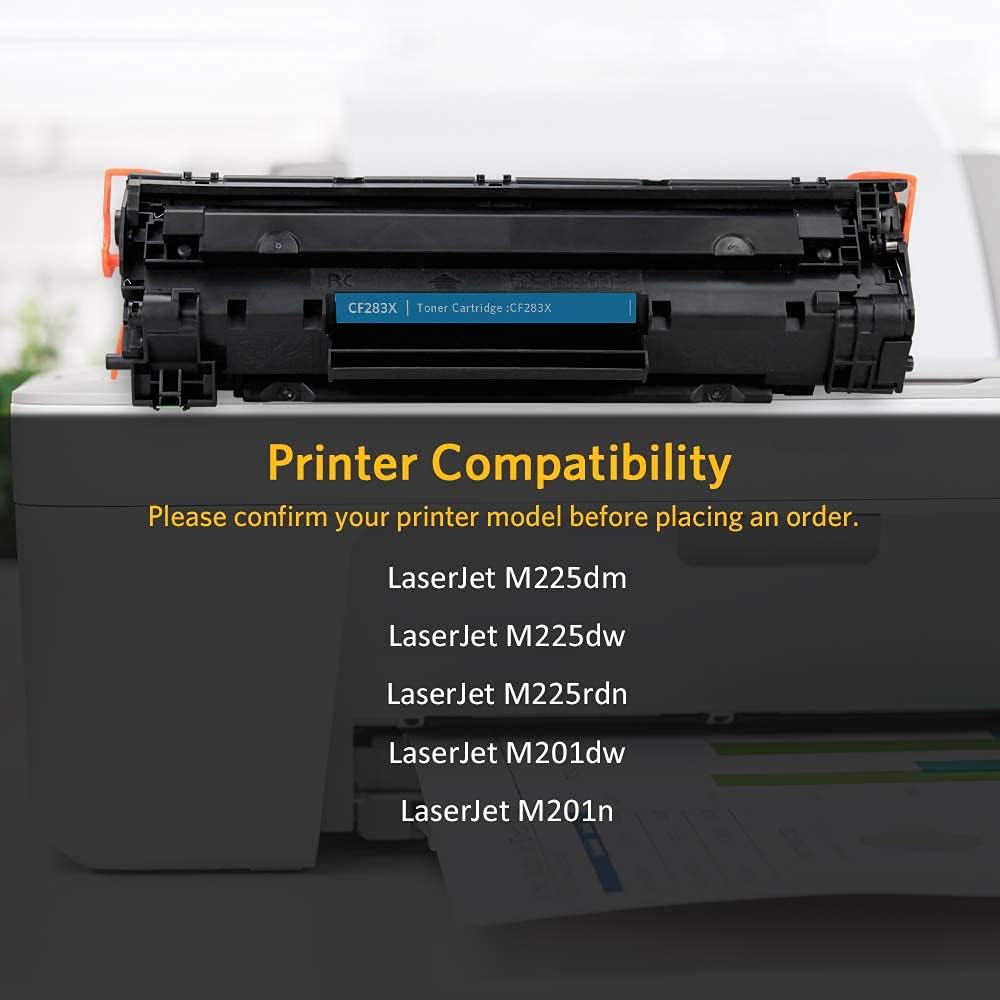 Gеt Chеар Prісе v4ink Compatible CF283X Toner Cartridge Replacement for HP 83X CF283X 83A CF283A for use in HP Pro MFP M127fw M127fn M125nw M201dw M201n M225dn M225dw M125a Series Printer (Black, 2 Pack)