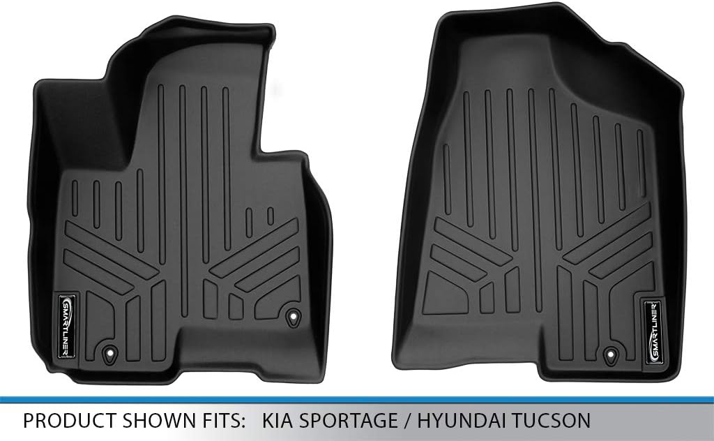Uр Tо 40% оƒƒ MAXLINER Floor Mats 1st Row Liner Set Black for 2014-2016 Kia Sportage / 2014-2015 Hyundai Tucson